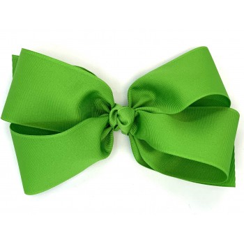 Green (Apple Green) Grosgrain Bow - 7 Inch
