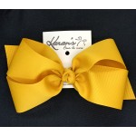 Yellow (Gold) Grosgrain Bow - 7 Inch