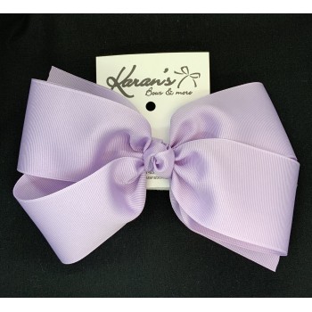 Purple (Lavender) Grosgrain Bow - 7 Inch