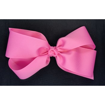 Pink (Pixie Pink) Grosgrain Bow - 7 Inch