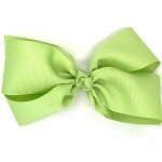 Green (Lime Juice) Grosgrain Bow - 7 Inch
