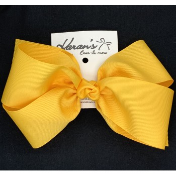 Yellow Gold Grosgrain Bow - 7 Inch