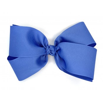 Blue (Capri) Grosgrain Bow - 7 Inch