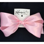 Pink (Light Pink) Satin Bow - 7 Inch