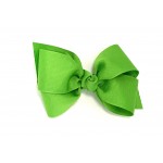 Green (Apple Green) Grosgrain Bow - 4 Inch