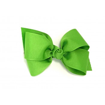 Green (Apple Green) Grosgrain Bow - 4 Inch