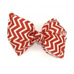 Red Chevron Bow - 4 Inch
