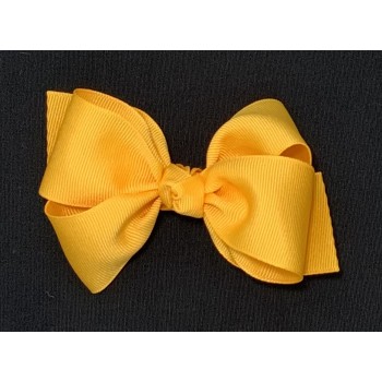 Yellow Gold Grosgrain Bow - 4 Inch
