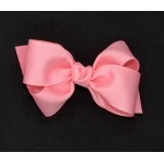 Pink (150 Pink) Grosgrain Bow - 4 Inch