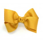 Yellow (Gold) Grosgrain Bow - 4 Inch