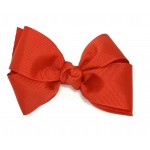 Red (Tomato Red) Grosgrain Bow - 4 Inch