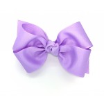 Purple (Lavender) Grosgrain Bow - 4 Inch