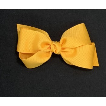 Yellow Gold Grosgrain Bow - 5 Inch