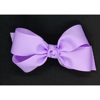Purple (Lavender) Grosgrain Bow - 5 Inch