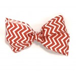 Red Chevron Bow - 5 Inch