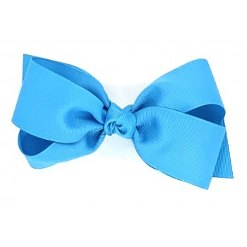 Blue (Turquoise) Grosgrain Bow - 5 Inch