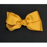 Yellow (Gold) Grosgrain Bow - 5 Inch